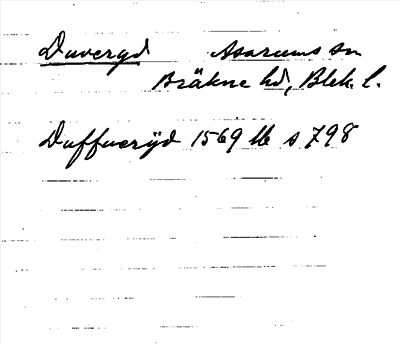 Bild på arkivkortet för arkivposten Duveryd