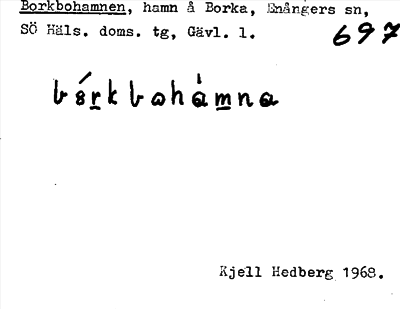 Bild på arkivkortet för arkivposten Borkbohamnen