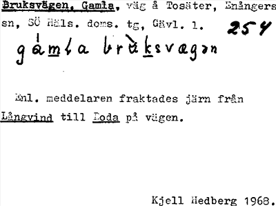 Bild på arkivkortet för arkivposten Bruksvägen, Gamla