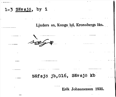 Bild på arkivkortet för arkivposten 1-3 Sävsjö