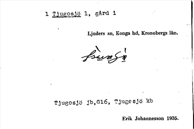 Bild på arkivkortet för arkivposten 1 Tjugosjö 1