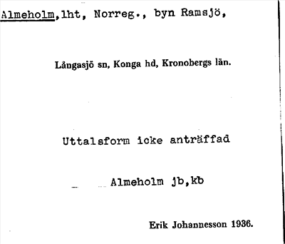 Bild på arkivkortet för arkivposten Almeholm