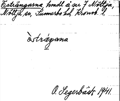 Bild på arkivkortet för arkivposten Österängarna