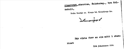 Bild på arkivkortet för arkivposten Almeröret