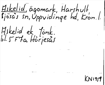 Bild på arkivkortet för arkivposten Askelid