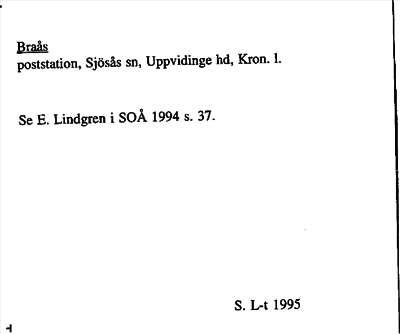 Bild på arkivkortet för arkivposten Braås