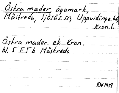 Bild på arkivkortet för arkivposten Östra mader