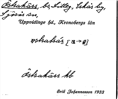 Bild på arkivkortet för arkivposten Östrakärr