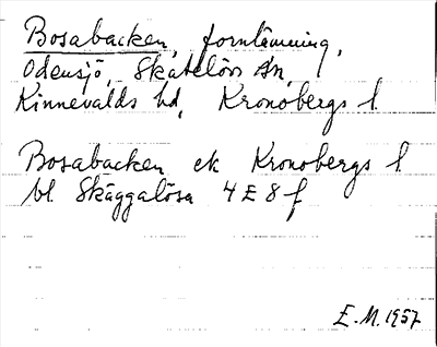 Bild på arkivkortet för arkivposten Bosabacken