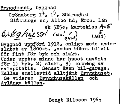Bild på arkivkortet för arkivposten Brygghuset