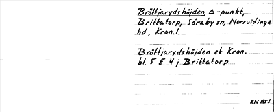 Bild på arkivkortet för arkivposten Bröttjarydshöjden