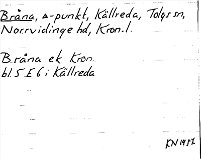 Bild på arkivkortet för arkivposten Bråna