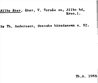 Bild på arkivkortet för arkivposten Allbo åker