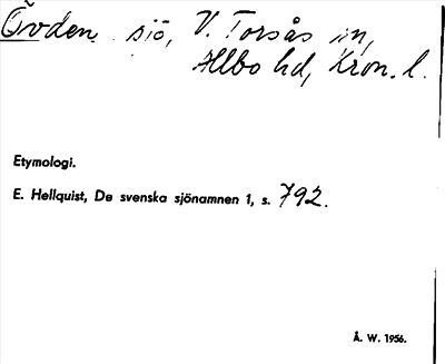 Bild på arkivkortet för arkivposten Övden