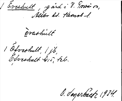 Bild på arkivkortet för arkivposten Öveshult