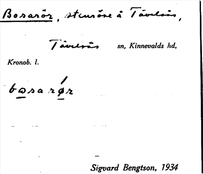Bild på arkivkortet för arkivposten Bosarör