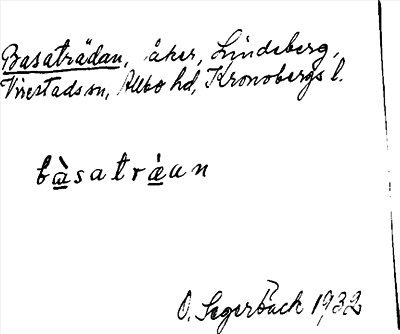 Bild på arkivkortet för arkivposten Basaträdan