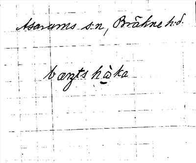 Bild på arkivkortet för arkivposten Bengtshoka