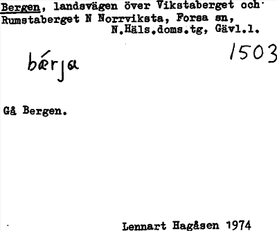 Bild på arkivkortet för arkivposten Bergen