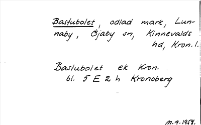 Bild på arkivkortet för arkivposten Bastubolet