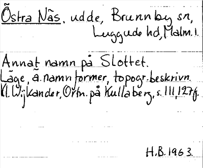 Bild på arkivkortet för arkivposten Östra Näs