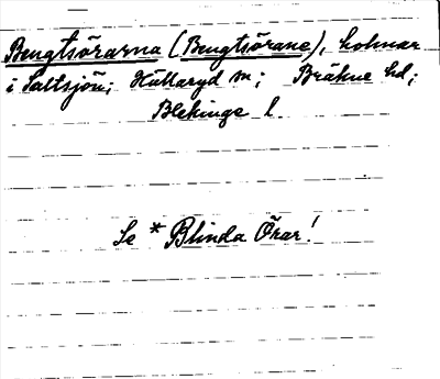 Bild på arkivkortet för arkivposten Bengtsörarna (Bengtsörane)