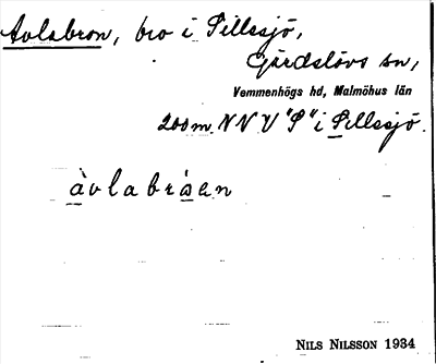 Bild på arkivkortet för arkivposten Avlabron