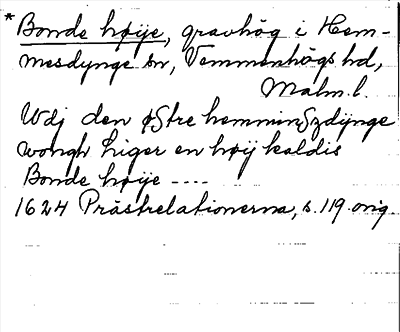 Bild på arkivkortet för arkivposten *Bonde høÿs