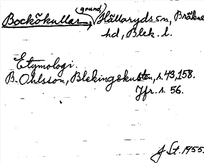 Bild på arkivkortet för arkivposten Bockökullar