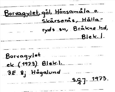 Bild på arkivkortet för arkivposten Borvagylet