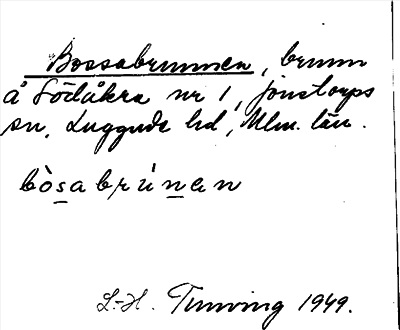 Bild på arkivkortet för arkivposten Bossabrunnen
