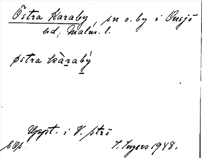 Bild på arkivkortet för arkivposten Östra Karaby