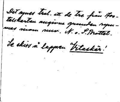 Bild på baksidan av arkivkortet för arkivposten Brottet, N. o. S.