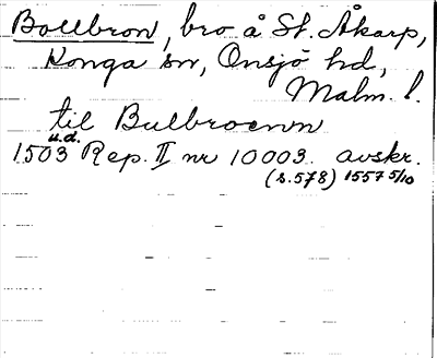 Bild på arkivkortet för arkivposten Bollbron