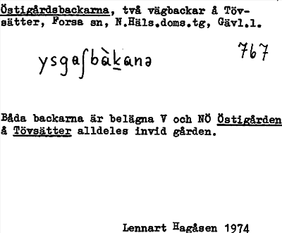 Bild på arkivkortet för arkivposten Östigårdsbackarna