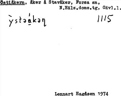 Bild på arkivkortet för arkivposten Östiåkern