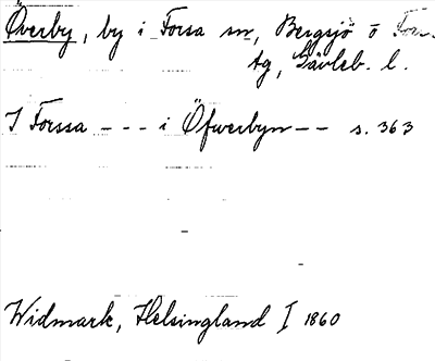 Bild på arkivkortet för arkivposten Överby
