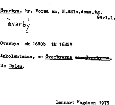 Bild på arkivkortet för arkivposten Överbyn