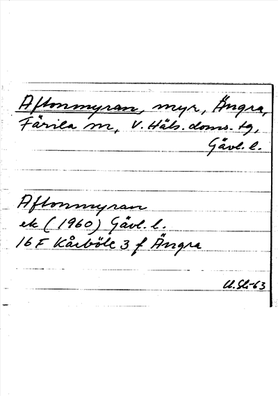 Bild på arkivkortet för arkivposten Aftonmyren