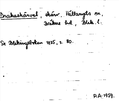 Bild på arkivkortet för arkivposten Drakaskärvet