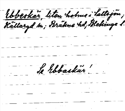 Bild på arkivkortet för arkivposten Ebbeskär