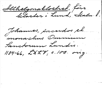 Bild på arkivkortet för arkivposten Allhelgonaklostret