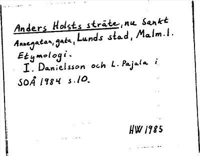 Bild på arkivkortet för arkivposten Anders Holsts sträte