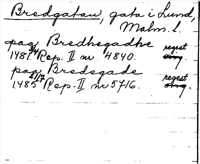 Bild på arkivkortet för arkivposten Bredgatan