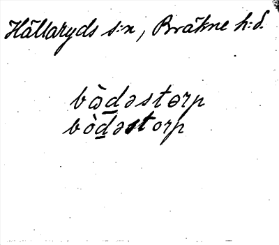 Bild på arkivkortet för arkivposten Boddestorp