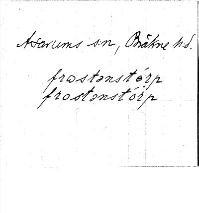 Bild på arkivkortet för arkivposten Frostenstorp
