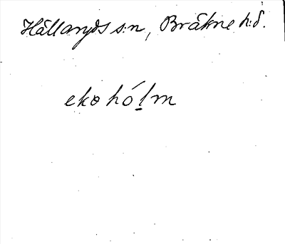 Bild på arkivkortet för arkivposten Eköholm