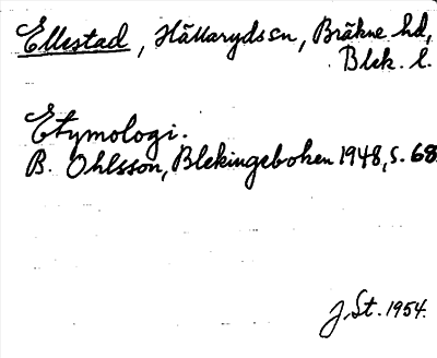 Bild på arkivkortet för arkivposten Ellestad