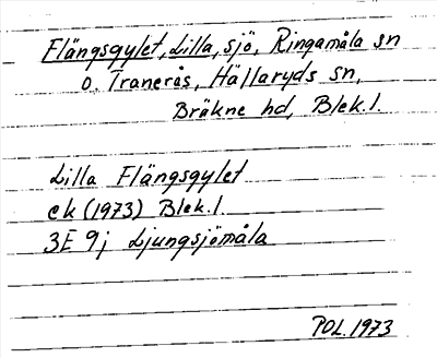 Bild på arkivkortet för arkivposten Flängsgylet, Lilla