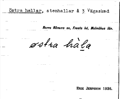Bild på arkivkortet för arkivposten Östra hallar